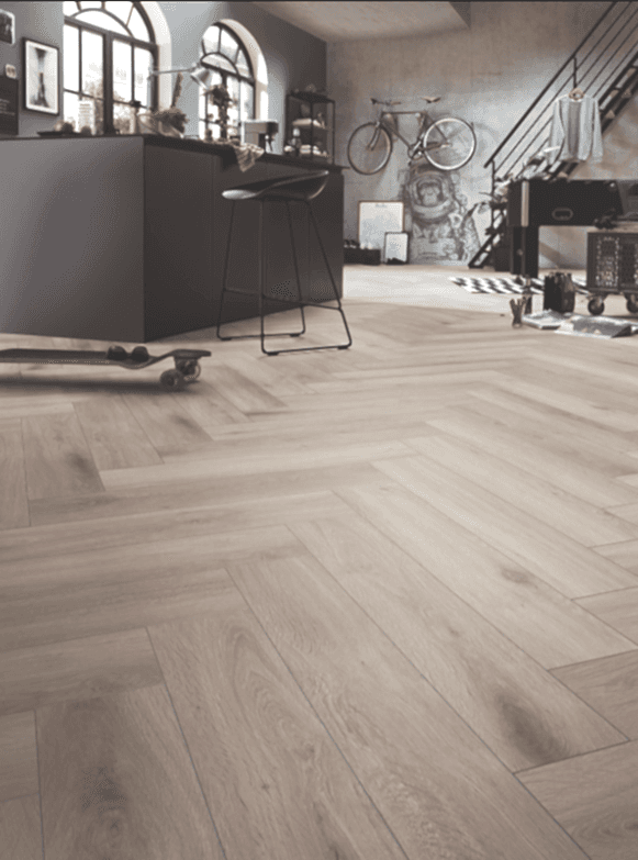 Kronotex - Balıksırtı Laminat Parke - D3773 Silver Oak