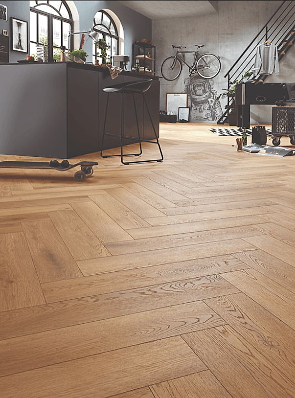 Kronotex - Balıksırtı Laminat Parke - D3861 Pisa Oak